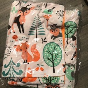 Woodland animal car seat cover